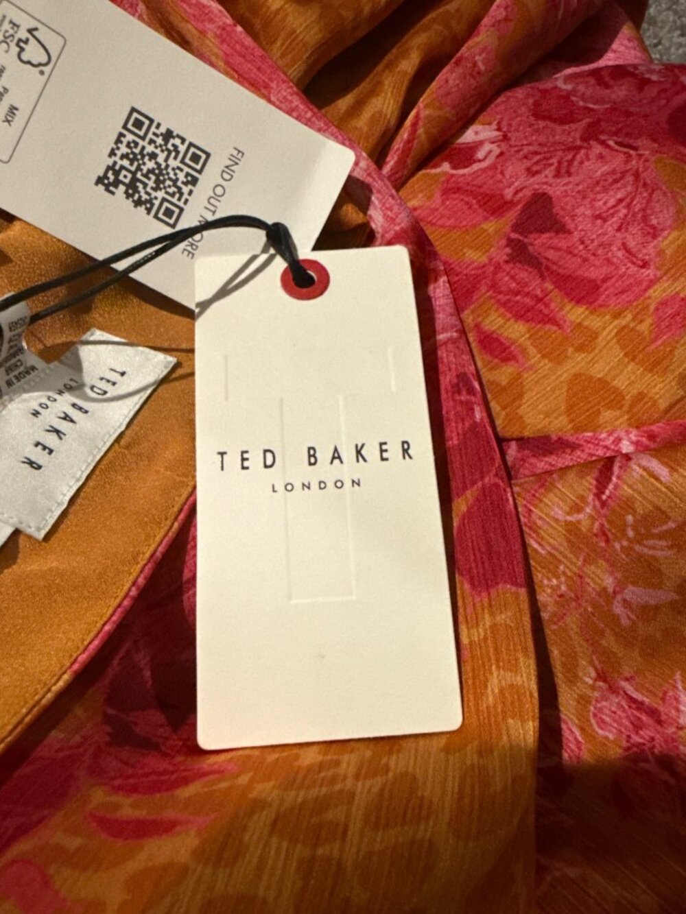 Ted Baker London Metropolis Floral Belted Mini Dress Size 2 (6 US) New With Tag - Picture 6 of 7